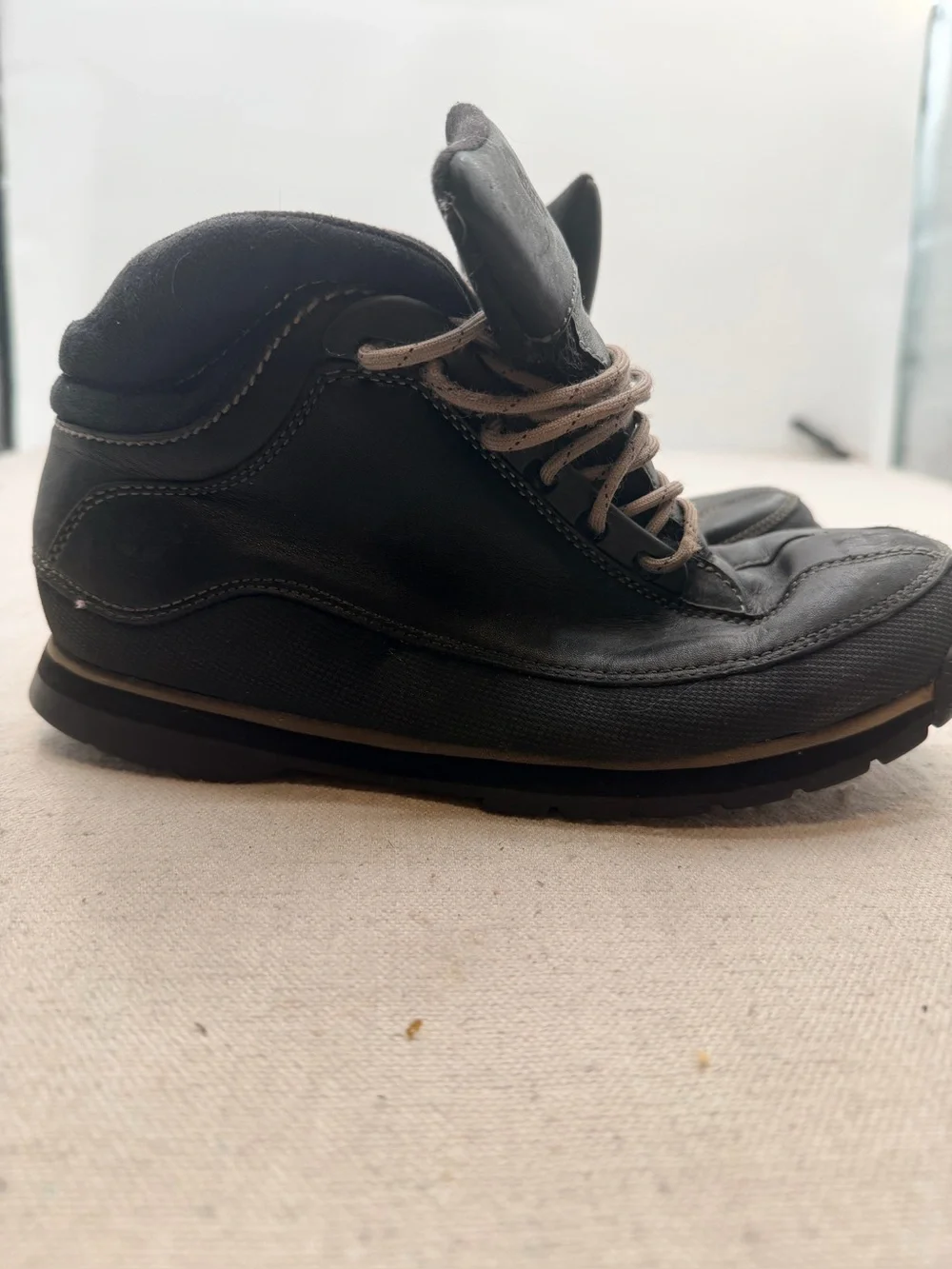 Timberland Black Leather Men's Lace-Up Boots